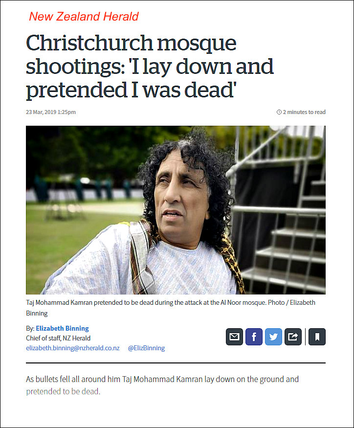 Taj Mohammad Kamran in NZ Herald